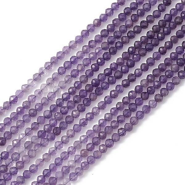 PandaHall Natural Amethyst Beads Strands, Faceted, Round, 3~3.5mm, Hole: 0.6mm, about 119pcs/strand, 15.28''(38.8cm) Amethyst Round
PandaHall Natural Amethyst Beads Strands, Faceted, Round, 3~3.5mm, Hole: 0.6mm, about 119pcs/strand, 15.28''(38.8cm) Amethyst Round