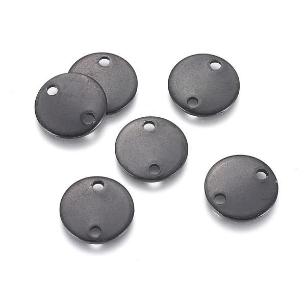 PandaHall 304 Stainless Steel Links connectors, Flat Round, Electrophoresis Black, 10x1mm, Hole: 1.3mm 304 Stainless Steel Flat Round
PandaHall 304 Stainless Steel Links connectors, Flat Round, Electrophoresis Black, 10x1mm, Hole: 1.3mm 304 Stainless Steel Flat Round