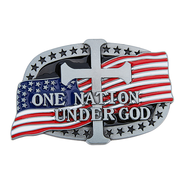 PandaHall Alloy Enamel Smooth Buckles, Belt Fastener for Men, American Flag with Cross & Word, Antique Silver & Platinum, 58x88x16mm, Inner...
PandaHall Alloy Enamel Smooth Buckles, Belt Fastener for Men, American Flag with Cross & Word, Antique Silver & Platinum, 58x88x16mm, Inner...