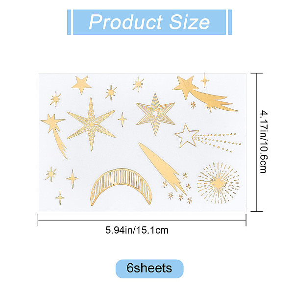 PandaHall GORGECRAFT 8 Sheets Temporary Tattoo 8 Styles Glitter Gold Freckle Tattoos 3D Body Art Stickers Tattoo Butterflies Wings Moons...
PandaHall GORGECRAFT 8 Sheets Temporary Tattoo 8 Styles Glitter Gold Freckle Tattoos 3D Body Art Stickers Tattoo Butterflies Wings Moons...