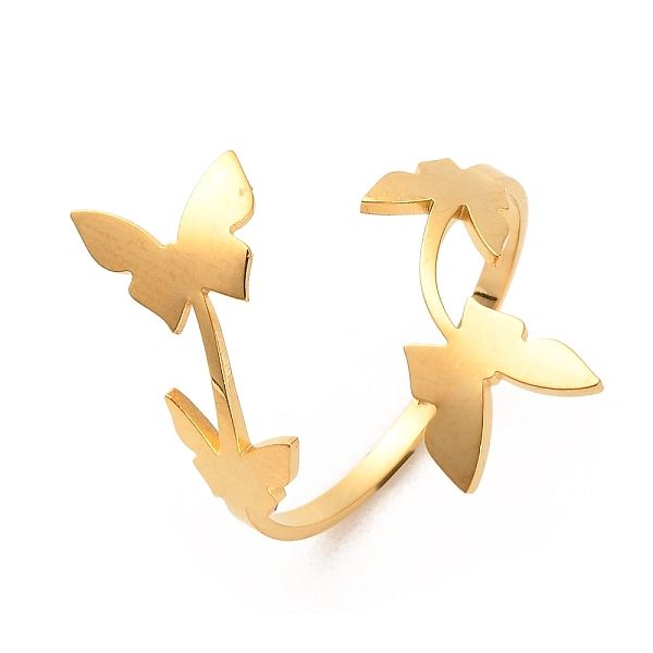 PandaHall 304 Stainless Steel Open Cuff Rings, Butterfly, Inner Diameter: 18.6mm 304 Stainless Steel Butterfly
PandaHall 304 Stainless Steel Open Cuff Rings, Butterfly, Inner Diameter: 18.6mm 304 Stainless Steel Butterfly