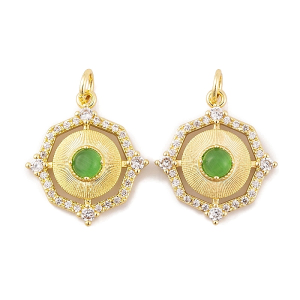 PandaHall Rack Plating Brass Micro Pave Clear Cubic Zirconia Pendant, with Cat Eye, Jump Rings, Long-Lasting Plated, Lead Free & Cadmium...
PandaHall Rack Plating Brass Micro Pave Clear Cubic Zirconia Pendant, with Cat Eye, Jump Rings, Long-Lasting Plated, Lead Free & Cadmium...