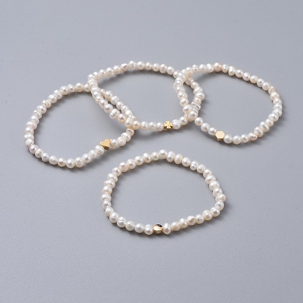 PandaHall Stretch Bracelets, with Brass Beads, Grade A Natural Freshwater Pearl Beads and Burlap Packing Pouches Drawstring Bags, White...
PandaHall Stretch Bracelets, with Brass Beads, Grade A Natural Freshwater Pearl Beads and Burlap Packing Pouches Drawstring Bags, White...