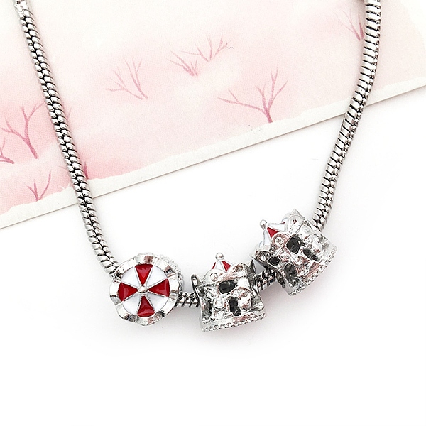 PandaHall Alloy Rhinestone European Beads, Large Hole Beads, Christmas Theme, Castle, 12x11x11.5mm, Hole: 4.7mm Alloy+Rhinestone Castle..., Clear
PandaHall Alloy Rhinestone European Beads, Large Hole Beads, Christmas Theme, Castle, 12x11x11.5mm, Hole: 4.7mm Alloy+Rhinestone Castle..., Clear