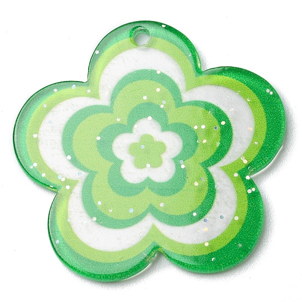 PandaHall Acrylic Pendants with Glitter Powder, Flower, Green Yellow, 30.5x31.5x1.8mm, Hole: 1.8mm Acrylic Flower
PandaHall Acrylic Pendants with Glitter Powder, Flower, Green Yellow, 30.5x31.5x1.8mm, Hole: 1.8mm Acrylic Flower