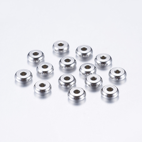 PandaHall 304 Stainless Steel Spacer Beads, Flat Round, Stainless Steel Color, 5x2mm, Hole: 1.5mm 304 Stainless Steel Flat Round
PandaHall 304 Stainless Steel Spacer Beads, Flat Round, Stainless Steel Color, 5x2mm, Hole: 1.5mm 304 Stainless Steel Flat Round