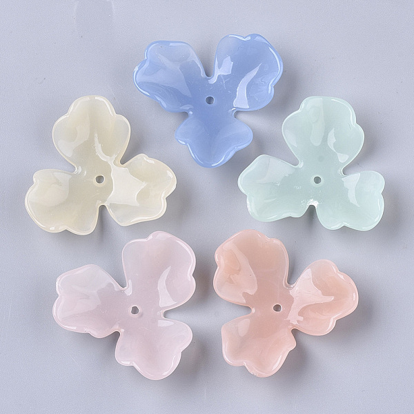 PandaHall Translucent Acrylic Bead Caps, 3-Petal Flower, Mixed Color, 36x38.5x4mm, Hole: 1.8mm Acrylic Multicolor
PandaHall Translucent Acrylic Bead Caps, 3-Petal Flower, Mixed Color, 36x38.5x4mm, Hole: 1.8mm Acrylic Multicolor