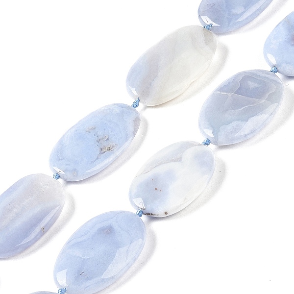 PandaHall Natural Blue Lace Agate Beads Strands, Nuggets, 32~40x21~22x5~8mm, Hole: 1mm, about 12pcs/strand, 15.83~16.34''(40.2~41.5cm) Blue...
PandaHall Natural Blue Lace Agate Beads Strands, Nuggets, 32~40x21~22x5~8mm, Hole: 1mm, about 12pcs/strand, 15.83~16.34''(40.2~41.5cm) Blue...