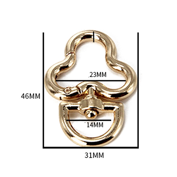 PandaHall Zinc Swivel Clasps, for Bag Making, Flower, 46x31x4mm, Hole: 14mm and 23mm Alloy Flower
PandaHall Zinc Swivel Clasps, for Bag Making, Flower, 46x31x4mm, Hole: 14mm and 23mm Alloy Flower