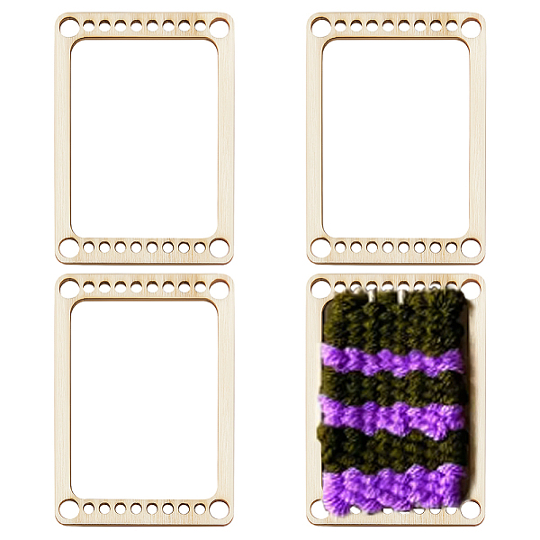 PandaHall Wooden Mini Weaving Looms, Knitting & Crochet Tools, Rectangle, Blanched Almond, 5.55x4x0.25cm, Hole: 4mm and 2.5mm, 4pcs/set Wood...
PandaHall Wooden Mini Weaving Looms, Knitting & Crochet Tools, Rectangle, Blanched Almond, 5.55x4x0.25cm, Hole: 4mm and 2.5mm, 4pcs/set Wood...