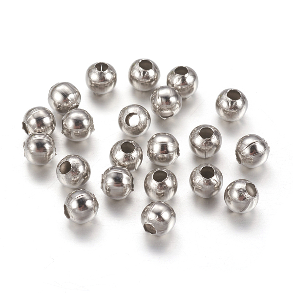 PandaHall 304 Stainless Steel Spacer Beads, Round, Stainless Steel Color, 5mm, Hole: 2mm 304 Stainless Steel Round
PandaHall 304 Stainless Steel Spacer Beads, Round, Stainless Steel Color, 5mm, Hole: 2mm 304 Stainless Steel Round