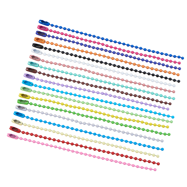 PandaHall Eco-Friendly Iron Ball Chains with Connectors, Soldered, For Ball Chain Hang Tag Making, Mixed Color, 19pcs/box Iron Multicolor
PandaHall Eco-Friendly Iron Ball Chains with Connectors, Soldered, For Ball Chain Hang Tag Making, Mixed Color, 19pcs/box Iron Multicolor