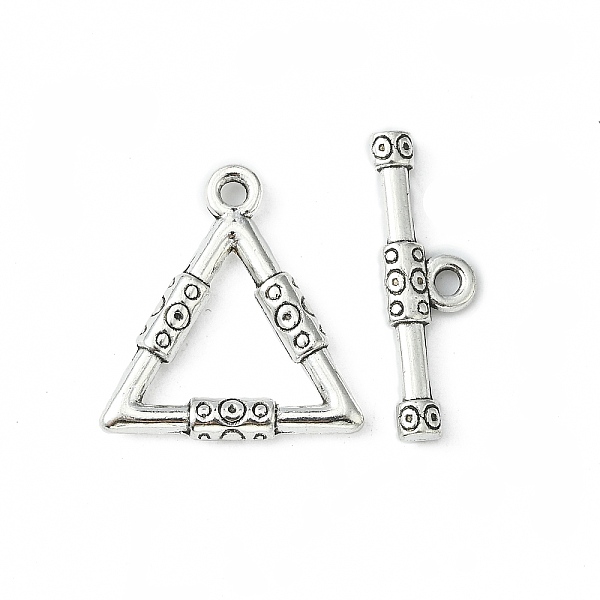 PandaHall Tibetan Style Alloy Toggle Clasps, Triangle, Lead Free and Cadmium Free, Antique Silver, 23x21.5x3mm, Hole: 2mm Alloy Triangle
PandaHall Tibetan Style Alloy Toggle Clasps, Triangle, Lead Free and Cadmium Free, Antique Silver, 23x21.5x3mm, Hole: 2mm Alloy Triangle