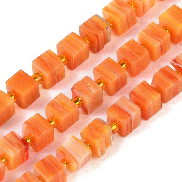 PandaHall Handmade Nepalese Lampwork Beads Strands, 3D Cube Box Shape, Dark Orange, 5.5x6x5.5mm, Hole: 1mm, about 51~53pcs/strand...
PandaHall Handmade Nepalese Lampwork Beads Strands, 3D Cube Box Shape, Dark Orange, 5.5x6x5.5mm, Hole: 1mm, about 51~53pcs/strand...