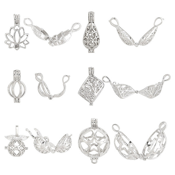 PandaHall ARRICRAFT 12Pcs 6 Styles Rack Plating Brass Cage Pendants, for Chime Ball Charms Necklaces Making, Platinum...
PandaHall ARRICRAFT 12Pcs 6 Styles Rack Plating Brass Cage Pendants, for Chime Ball Charms Necklaces Making, Platinum...