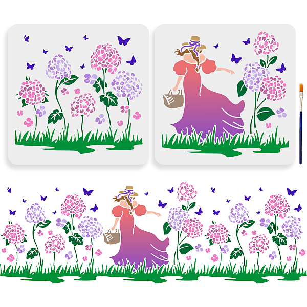 PandaHall MAYJOYDIY US 1 Set Hydrangea Ball Girl PET Hollow Out Drawing Painting Stencils, for DIY Scrapbook, Photo Album, with 1Pc Art...
PandaHall MAYJOYDIY US 1 Set Hydrangea Ball Girl PET Hollow Out Drawing Painting Stencils, for DIY Scrapbook, Photo Album, with 1Pc Art...