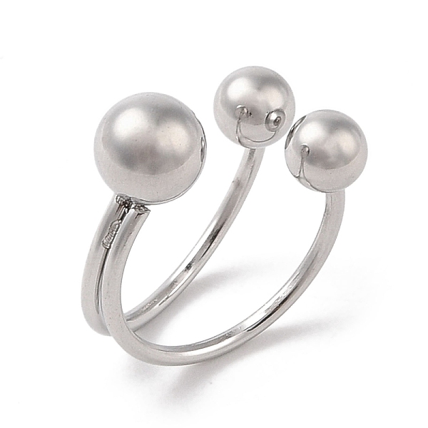 PandaHall 304 Stainless Steel Round Cuff Rings for Women, Stainless Steel Color, Inner Diameter: 17mm 304 Stainless Steel Round
PandaHall 304 Stainless Steel Round Cuff Rings for Women, Stainless Steel Color, Inner Diameter: 17mm 304 Stainless Steel Round