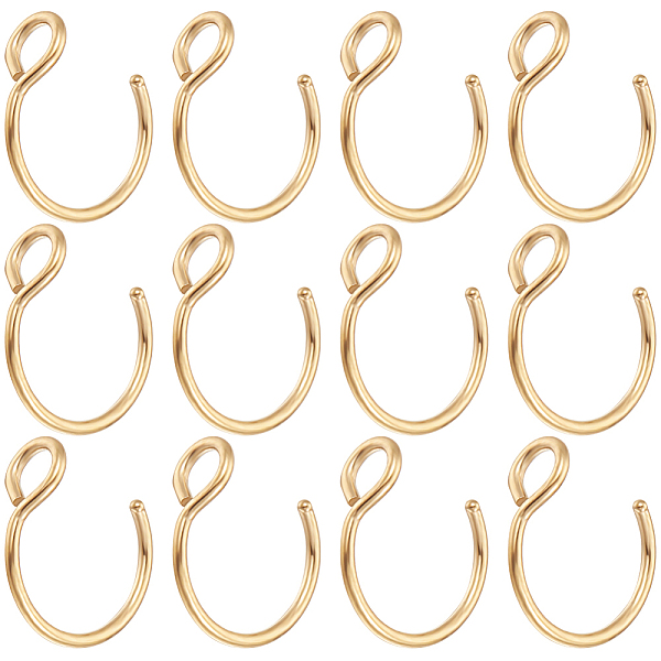 PandaHall Beebeecraft 1 Box 30Pcs Clip on Nose Ring Findings 18K Gold Plate Stainless Steel Nose Rings Hoops with 2mm Hole for Jewellery...
PandaHall Beebeecraft 1 Box 30Pcs Clip on Nose Ring Findings 18K Gold Plate Stainless Steel Nose Rings Hoops with 2mm Hole for Jewellery...