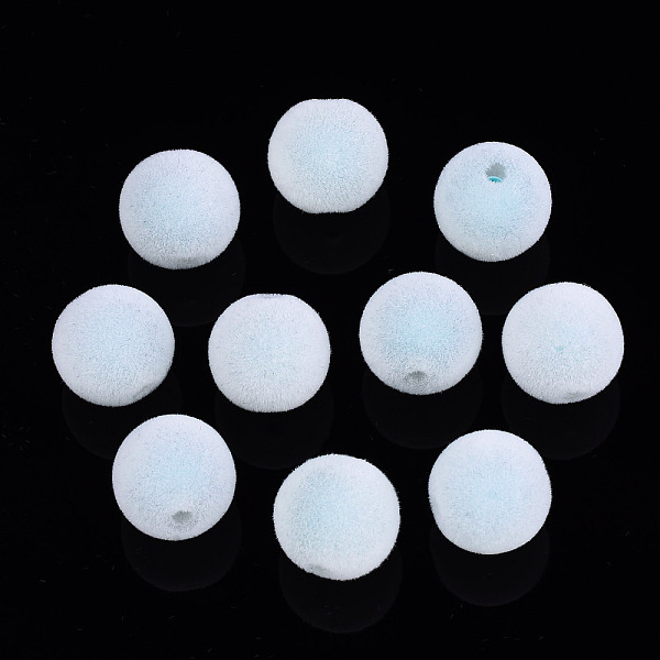 PandaHall Flocky Acrylic Beads, Bead in Bead, Round, Pale Turquoise, 12x11mm, Hole: 2mm Acrylic Round
PandaHall Flocky Acrylic Beads, Bead in Bead, Round, Pale Turquoise, 12x11mm, Hole: 2mm Acrylic Round