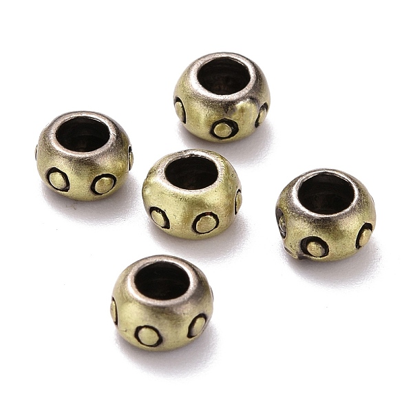 PandaHall Tibetan Style Brass Beads, Cadmium Free & Lead Free, Rondelle, Brushed Antique Bronze, 6x3.5mm, Hole: 3mm Brass Rondelle
PandaHall Tibetan Style Brass Beads, Cadmium Free & Lead Free, Rondelle, Brushed Antique Bronze, 6x3.5mm, Hole: 3mm Brass Rondelle
