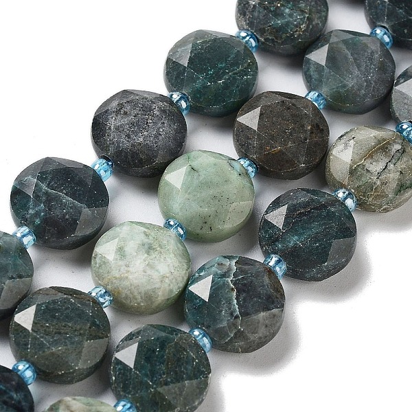 PandaHall Natural Chrysocolla Beads Strands, with Seed Beads, Faceted Hexagonal Cut, Flat Round, Dyed, 12~12.5x5~6mm, Hole: 1.2~1.4mm, about...
PandaHall Natural Chrysocolla Beads Strands, with Seed Beads, Faceted Hexagonal Cut, Flat Round, Dyed, 12~12.5x5~6mm, Hole: 1.2~1.4mm, about...