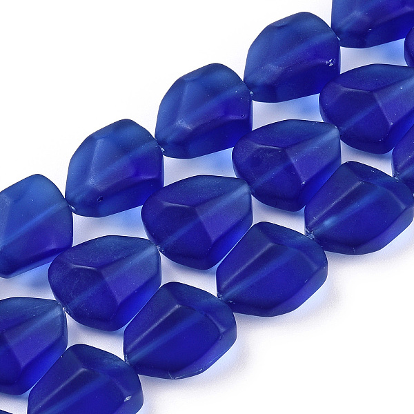 PandaHall Transparent Frosted Glass Beads Strands, Nuggets, Royal Blue, 15x12x9.5mm, Hole: 1mm, about 40pcs/strand, 23.62''(60cm) Glass...
PandaHall Transparent Frosted Glass Beads Strands, Nuggets, Royal Blue, 15x12x9.5mm, Hole: 1mm, about 40pcs/strand, 23.62''(60cm) Glass...