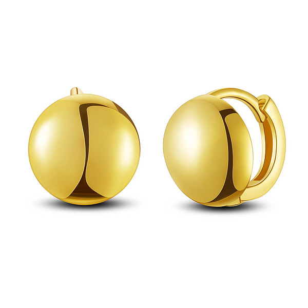 PandaHall SHEGRACE 925 Sterling Silver Huggie Hoop Earrings, Half Round, Real 18K Gold Plated, 11x11mm Sterling Silver
PandaHall SHEGRACE 925 Sterling Silver Huggie Hoop Earrings, Half Round, Real 18K Gold Plated, 11x11mm Sterling Silver