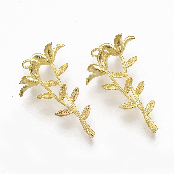 PandaHall Brass Peg Bails Links, For Half Drilled Beads, Nickel Free, Flower, Raw(Unplated), 42x27x16mm, Hole: 2mm, Pin: 1mm Brass
PandaHall Brass Peg Bails Links, For Half Drilled Beads, Nickel Free, Flower, Raw(Unplated), 42x27x16mm, Hole: 2mm, Pin: 1mm Brass