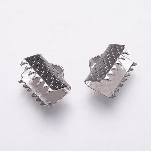PandaHall 304 Stainless Steel Ribbon Crimp Ends, Rectangle, Stainless Steel Color, 9.5x10mm, Hole: 1x3mm 304 Stainless Steel
PandaHall 304 Stainless Steel Ribbon Crimp Ends, Rectangle, Stainless Steel Color, 9.5x10mm, Hole: 1x3mm 304 Stainless Steel