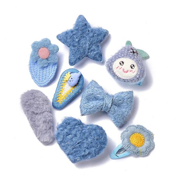 PandaHall kids Hair Clips Sets, Iron Snap Hair Clips & Alligator Hair Clips, with Wool and Cloth, Teardrop & Strawberry & Star & Bowknot &...
PandaHall kids Hair Clips Sets, Iron Snap Hair Clips & Alligator Hair Clips, with Wool and Cloth, Teardrop & Strawberry & Star & Bowknot &...