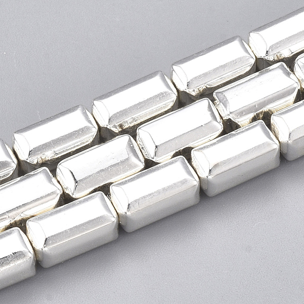 PandaHall Electroplate Non-magnetic Synthetic Hematite Beads Strands, Cuboid, Silver Plated, 8x4x4mm, Hole: 1mm, about 51pcs/strand, 16.1...
PandaHall Electroplate Non-magnetic Synthetic Hematite Beads Strands, Cuboid, Silver Plated, 8x4x4mm, Hole: 1mm, about 51pcs/strand, 16.1...