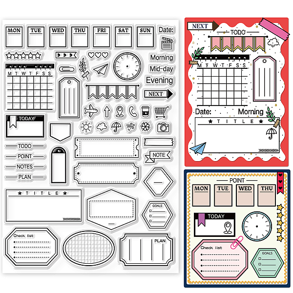 PandaHall GLOBLELAND Schedule and Notes Clear Stamps for DIY Scrapbooking Decor Student Work Notes Transparent Silicone Stamps for Making...
PandaHall GLOBLELAND Schedule and Notes Clear Stamps for DIY Scrapbooking Decor Student Work Notes Transparent Silicone Stamps for Making...