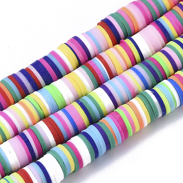 PandaHall Handmade Polymer Clay Beads Strands, for DIY Jewelry Crafts Supplies, Heishi Beads, Disc/Flat Round, Mixed Color, 6x0.5~1mm, Hole..., Multicolor
PandaHall Handmade Polymer Clay Beads Strands, for DIY Jewelry Crafts Supplies, Heishi Beads, Disc/Flat Round, Mixed Color, 6x0.5~1mm, Hole..., Multicolor