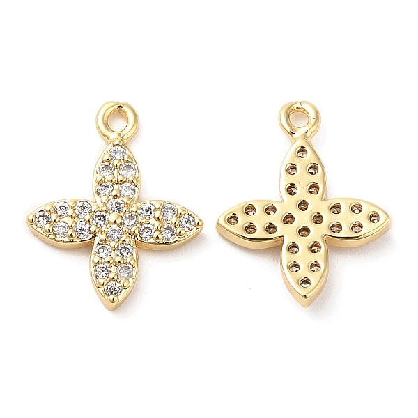 PandaHall Brass Micro Pave Cubic Zirconia Charms, Flower, Real 18K Gold Plated, 13.5x11x2.5mm, Hole: 1mm Brass+Cubic Zirconia Flower Clear
PandaHall Brass Micro Pave Cubic Zirconia Charms, Flower, Real 18K Gold Plated, 13.5x11x2.5mm, Hole: 1mm Brass+Cubic Zirconia Flower Clear