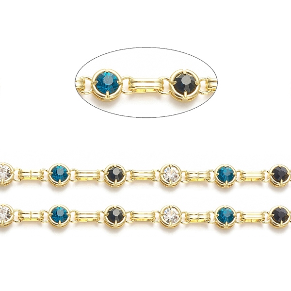 PandaHall Rack Plating Brass Flat Round & Oval Link Chains, with Colorful Glass Beaded, Unwelded, with Spool, Lead Free & Cadmium Free, Real...
PandaHall Rack Plating Brass Flat Round & Oval Link Chains, with Colorful Glass Beaded, Unwelded, with Spool, Lead Free & Cadmium Free, Real...