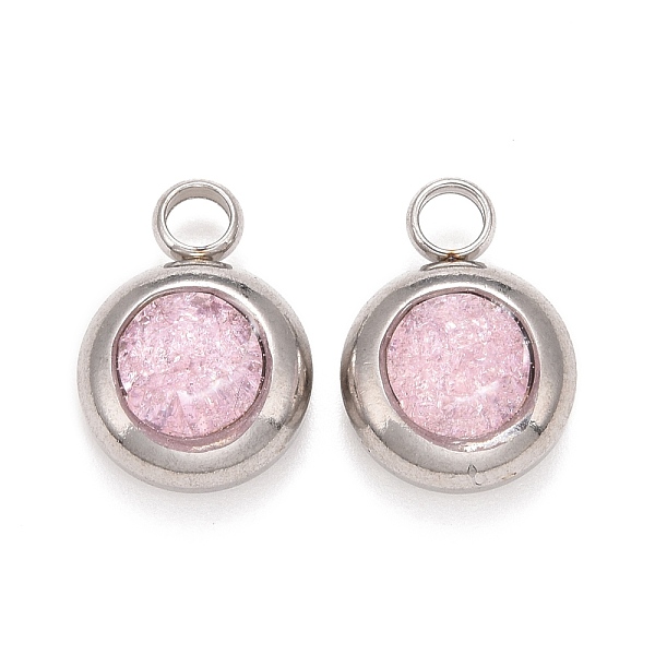PandaHall 304 Stainless Steel Charms, Flat Round with Glass Rhinestone, Stainless Steel Color, Lavender Blush, 14x10x6mm, Hole: 2.5mm...
PandaHall 304 Stainless Steel Charms, Flat Round with Glass Rhinestone, Stainless Steel Color, Lavender Blush, 14x10x6mm, Hole: 2.5mm...