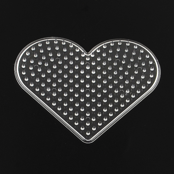 PandaHall Heart ABC Plastic Pegboards Used for 5x5mm DIY Fuse Bead, Clear, 80x93x5mm Plastic Heart Clear
PandaHall Heart ABC Plastic Pegboards Used for 5x5mm DIY Fuse Bead, Clear, 80x93x5mm Plastic Heart Clear