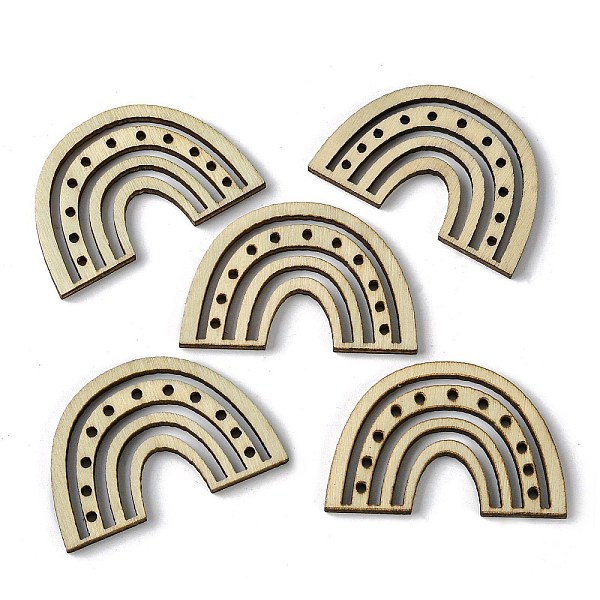 PandaHall 100Pcs Wood Pendants, Rainbow Charms, Beige, 25x38.5x2.5mm, Hole: 1.6mm, 100pcs/set Wood Rainbow Yellow
PandaHall 100Pcs Wood Pendants, Rainbow Charms, Beige, 25x38.5x2.5mm, Hole: 1.6mm, 100pcs/set Wood Rainbow Yellow
