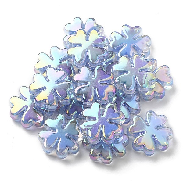PandaHall UV Plated Acrylic Beads, Iridescent, Bead in Bead, Clover, Light Steel Blue, 25x25x8mm, Hole: 3mm Acrylic Clover
PandaHall UV Plated Acrylic Beads, Iridescent, Bead in Bead, Clover, Light Steel Blue, 25x25x8mm, Hole: 3mm Acrylic Clover