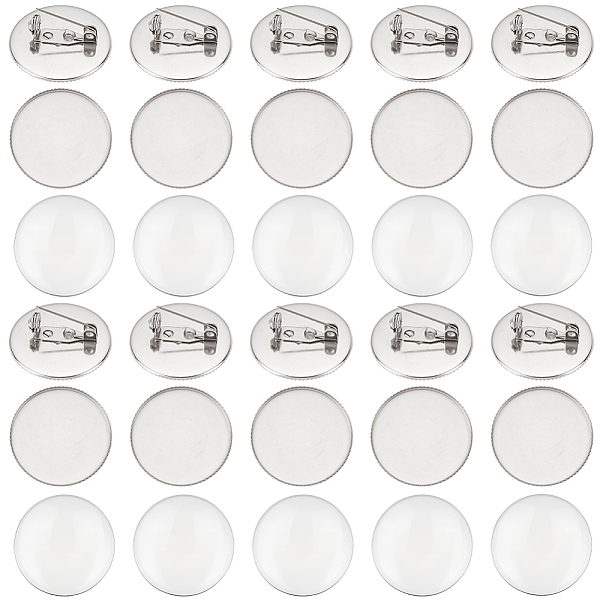 PandaHall Unicraftale 30 Sets Blank Dome Glass Flat Round Brooch, 316 Surgical Stainless Steel Lapel Pin for Backpack Clothes, Stainless...
PandaHall Unicraftale 30 Sets Blank Dome Glass Flat Round Brooch, 316 Surgical Stainless Steel Lapel Pin for Backpack Clothes, Stainless...
