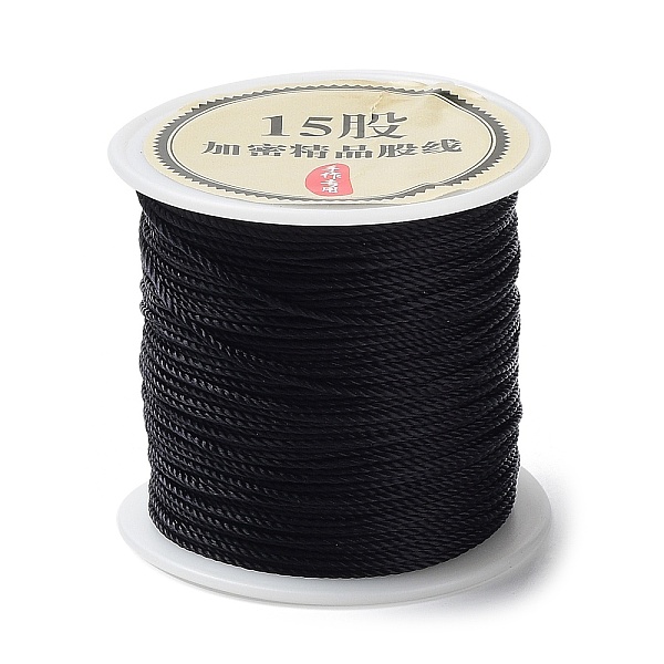 PandaHall 15-Ply Round Nylon Thread, with Spool, Black, 1mm, about 21.87 Yards(20m)/Roll Nylon Black
PandaHall 15-Ply Round Nylon Thread, with Spool, Black, 1mm, about 21.87 Yards(20m)/Roll Nylon Black