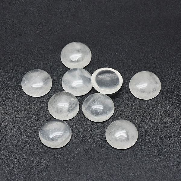 PandaHall Natural Quartz Crystal Cabochons, Rock Crystal Cabochons, Half Round, 12x4~4.5mm Quartz Crystal Half Round
PandaHall Natural Quartz Crystal Cabochons, Rock Crystal Cabochons, Half Round, 12x4~4.5mm Quartz Crystal Half Round