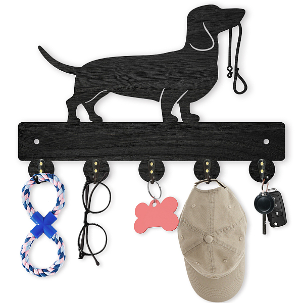 PandaHall Wood & Iron Wall Mounted Hook Hangers, Decorative Organizer Rack, with 2Pcs Screws, 5 Hooks for Bag Clothes Key Scarf Hanging..., Black
PandaHall Wood & Iron Wall Mounted Hook Hangers, Decorative Organizer Rack, with 2Pcs Screws, 5 Hooks for Bag Clothes Key Scarf Hanging..., Black