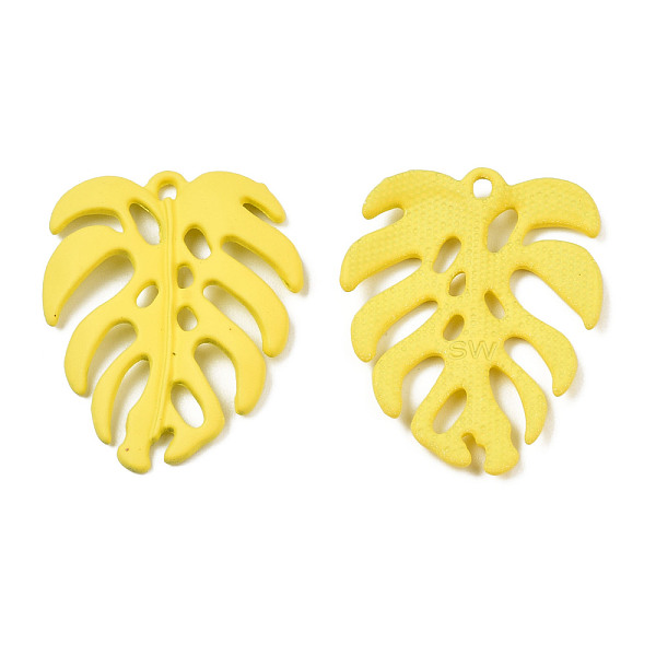 PandaHall Spray Painted Alloy Pendants, Tropical Leaf, Cadmium Free & Nickel Free & Lead Free, Yellow, 34x27x4mm, Hole: 1.8mm Alloy Leaf...
PandaHall Spray Painted Alloy Pendants, Tropical Leaf, Cadmium Free & Nickel Free & Lead Free, Yellow, 34x27x4mm, Hole: 1.8mm Alloy Leaf...