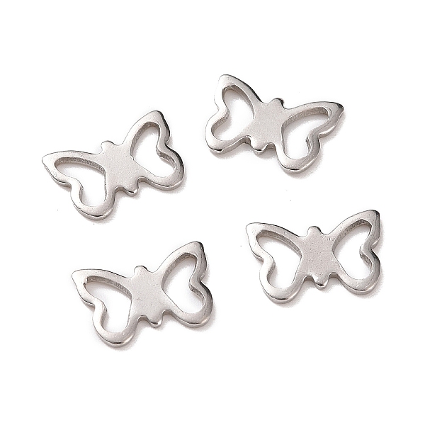 PandaHall Filigree 304 Stainless Steel Butterfly Charms, Stainless Steel Color, 7x10x1mm, Hole: 3x5mm 304 Stainless Steel Butterfly
PandaHall Filigree 304 Stainless Steel Butterfly Charms, Stainless Steel Color, 7x10x1mm, Hole: 3x5mm 304 Stainless Steel Butterfly