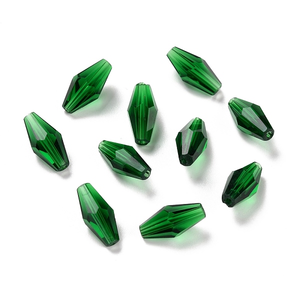 PandaHall Transparent Glass Beads, Faceted, Bicone, Green, 16x8mm, Hole: 1mm Glass Bicone Green
PandaHall Transparent Glass Beads, Faceted, Bicone, Green, 16x8mm, Hole: 1mm Glass Bicone Green