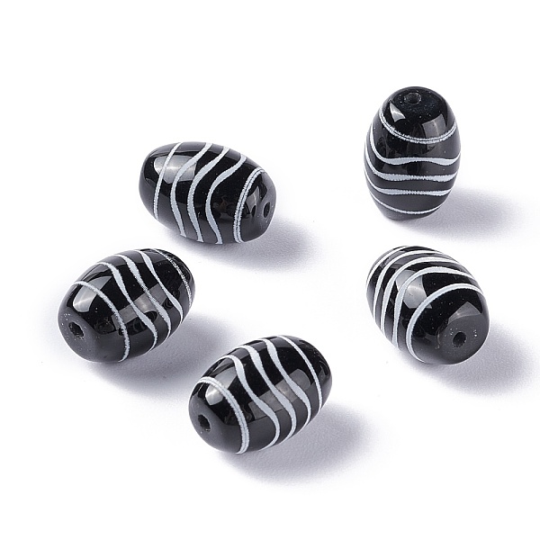 PandaHall Tibetan Style dZi Beads, Natural Agate Beads, Dyed & Heated, Oval, Wave Pattern, 13.5x10mm, Hole: 1.2mm Tibetan Agate Oval
PandaHall Tibetan Style dZi Beads, Natural Agate Beads, Dyed & Heated, Oval, Wave Pattern, 13.5x10mm, Hole: 1.2mm Tibetan Agate Oval