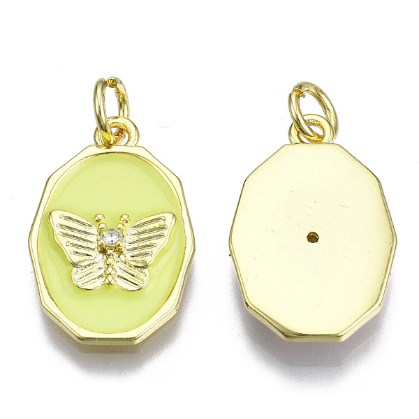 PandaHall Brass Micro Pave Clear Cubic Zirconia Enamel Pendants, with Jump Ring, Cadmium Free & Nickel Free & Lead Free, Real 16K Gold...
PandaHall Brass Micro Pave Clear Cubic Zirconia Enamel Pendants, with Jump Ring, Cadmium Free & Nickel Free & Lead Free, Real 16K Gold...