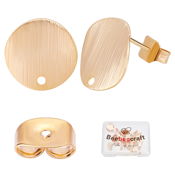 PandaHall Beebeecraft 20Pcs/Box 18K Gold Plated Earring Findings Flat Round Pad Posts Stud Ear Piercing Plugs with Hole and 20Pcs Butterfly...
PandaHall Beebeecraft 20Pcs/Box 18K Gold Plated Earring Findings Flat Round Pad Posts Stud Ear Piercing Plugs with Hole and 20Pcs Butterfly...