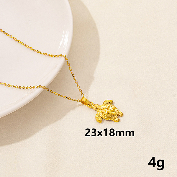 PandaHall 304 Stainless Steel Turtle Pendant Necklaces, Cable Chain Necklaces for Women Stainless Steel Turtle
PandaHall 304 Stainless Steel Turtle Pendant Necklaces, Cable Chain Necklaces for Women Stainless Steel Turtle